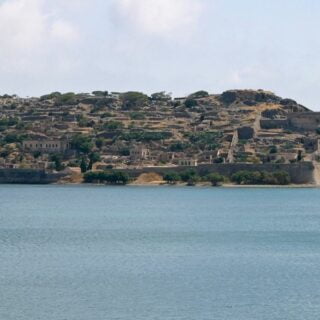 Spinalonga Leprosarium spinalonga island from afar