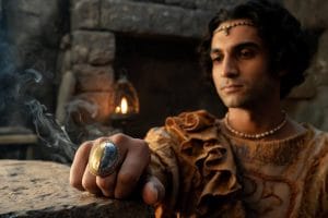 Reconstruction of a Minoan priest wearing a meteorite iron signet ring