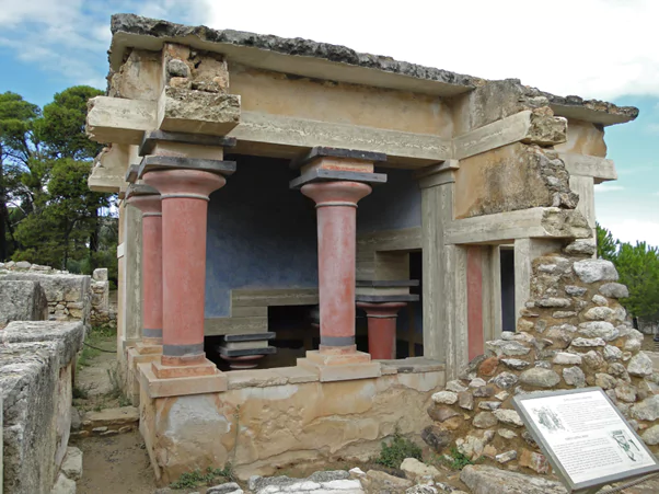 north lustral basin of Knossos archaeological excavations